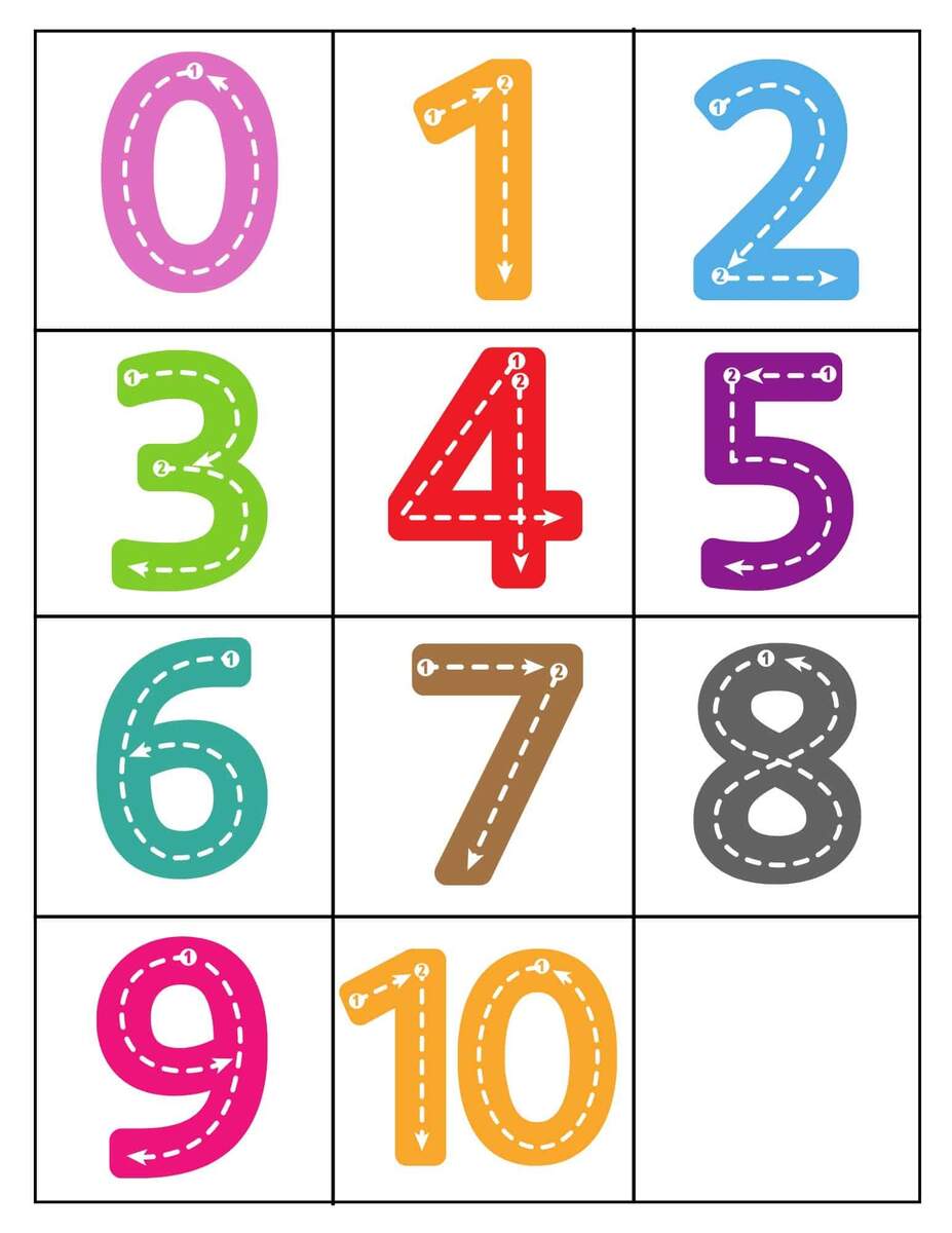 Free Printable Numbers For Crafts