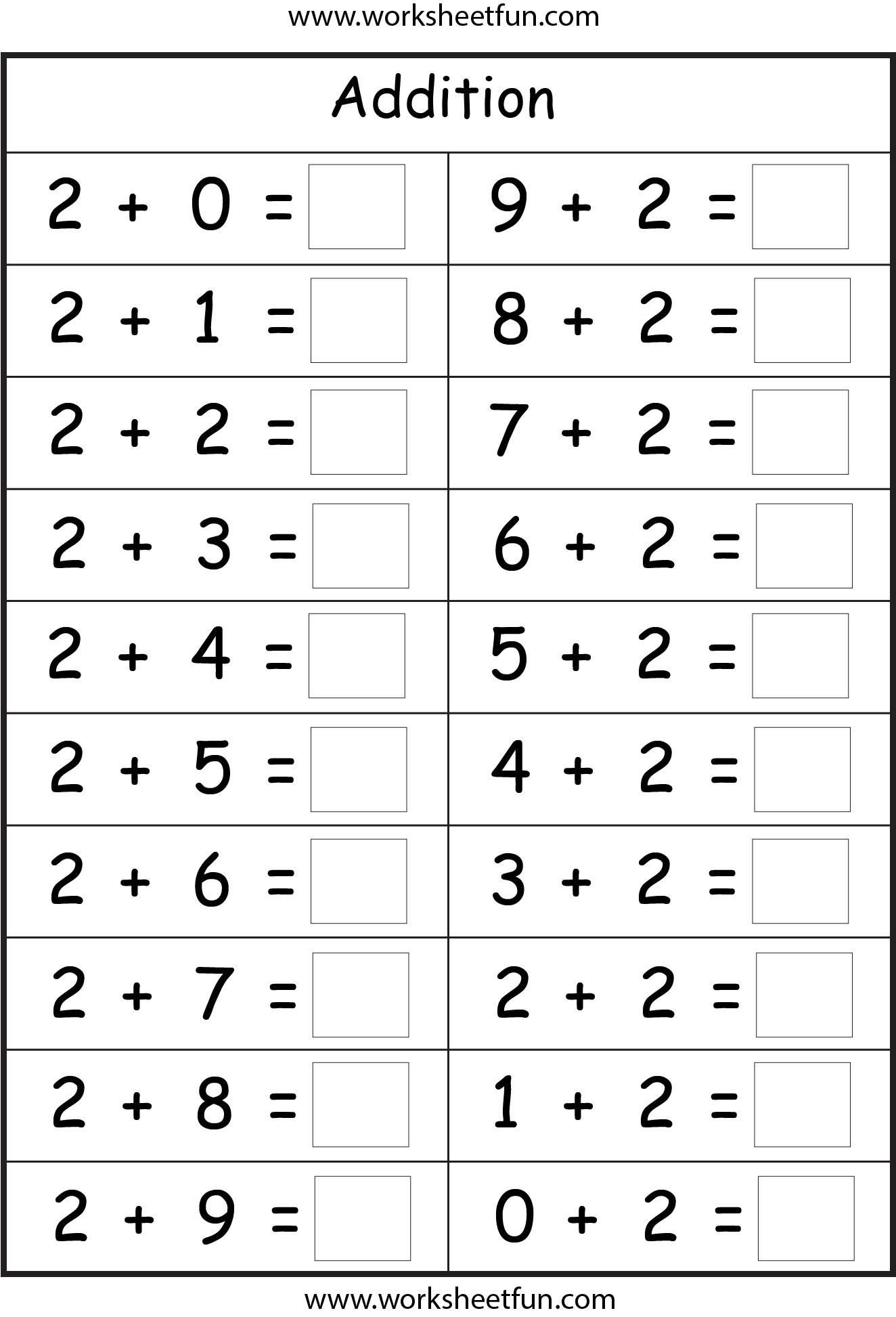 Addition Doubles Worksheets Superstar Worksheets