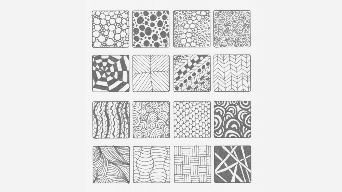 10 Easy Zentangle Patterns For Beginners Relax Create CU Independent