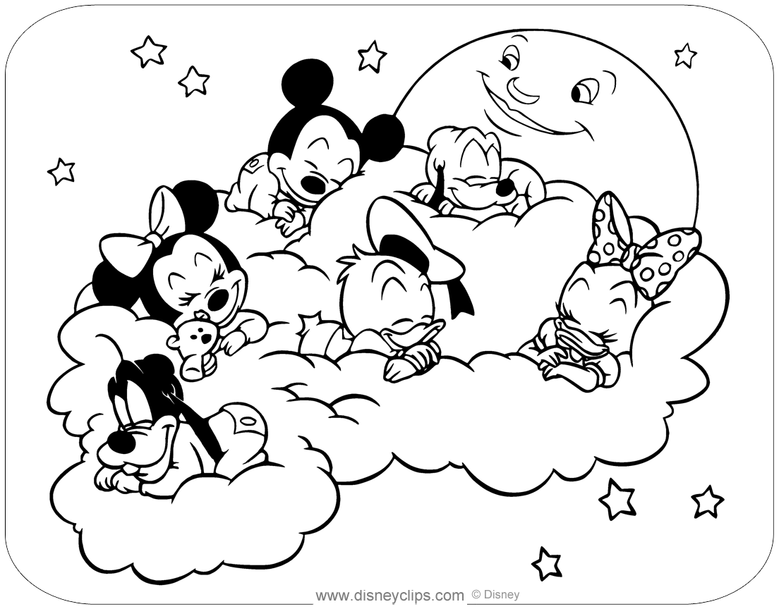 149 Printable Disney Babies Coloring Pages Disneyclips