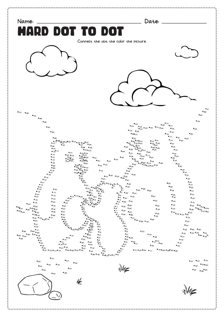 16 Hard Dot To Dot Worksheets Free PDF At Worksheeto