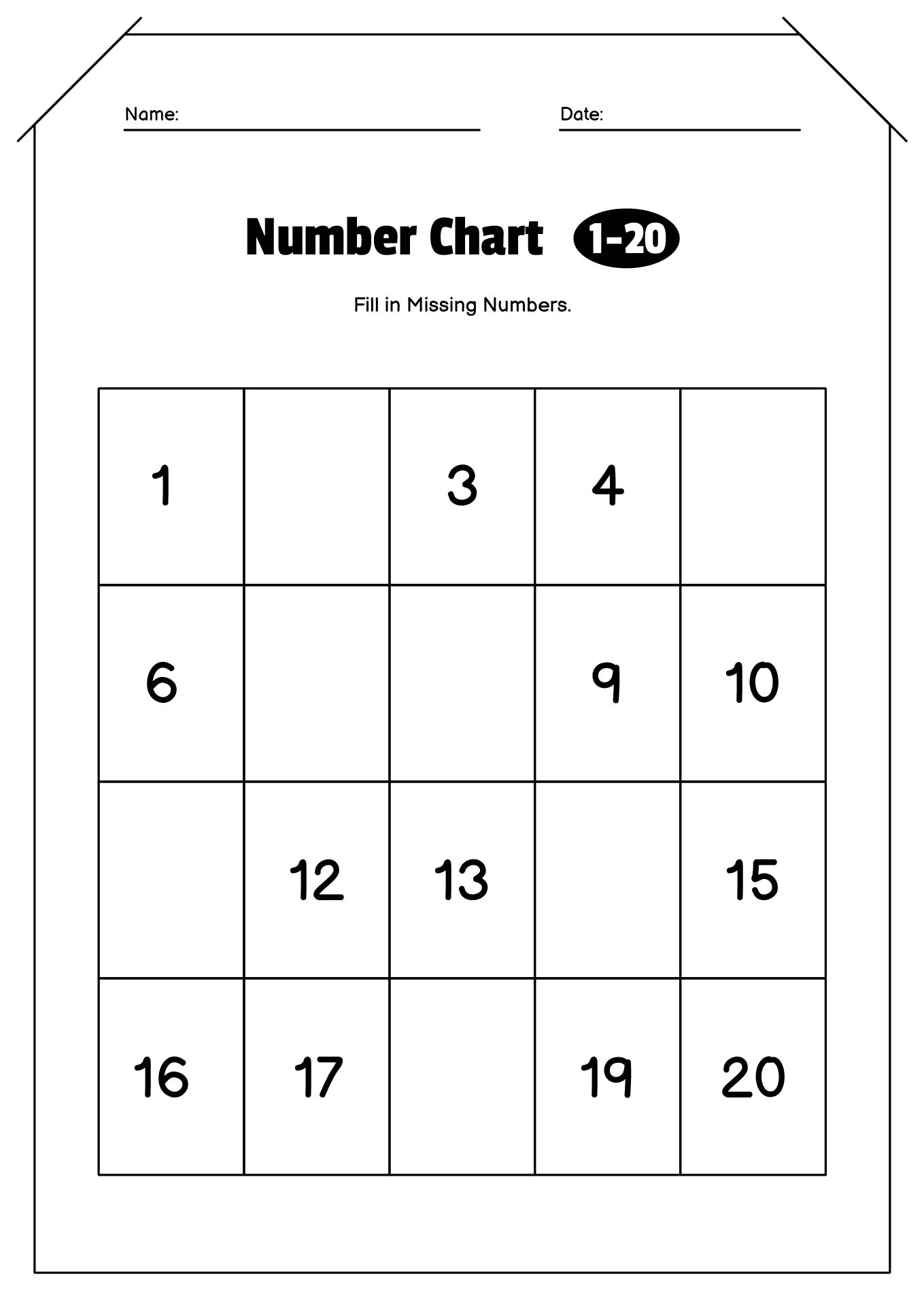 16 Missing Number Worksheets 1 20 Free PDF At Worksheeto