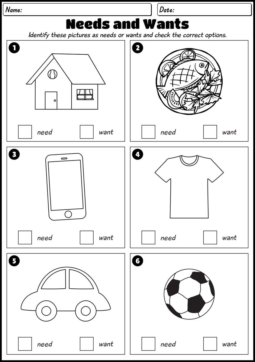 17 Want Vs Need Worksheet Free Printable For Adults Free PDF At Worksheeto