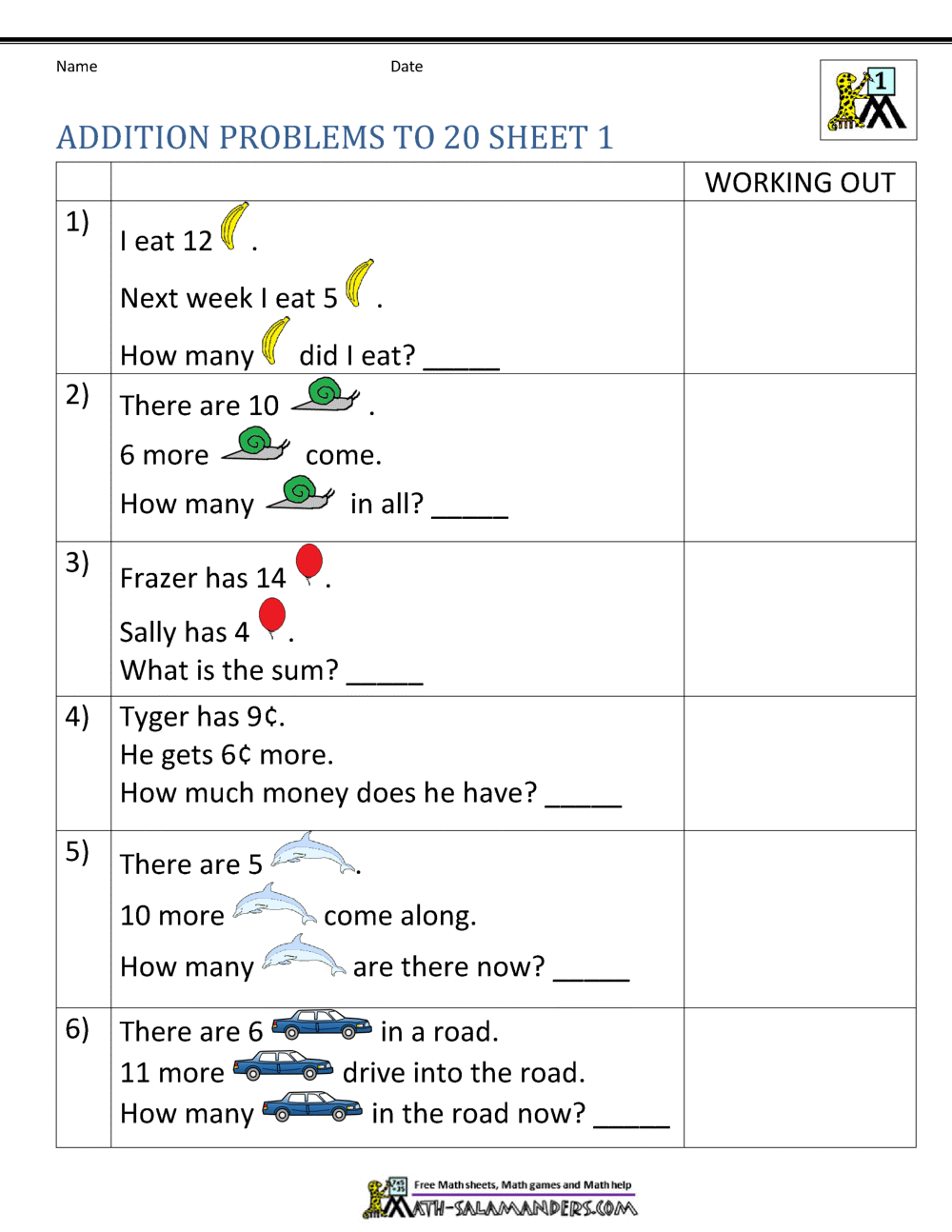 Addition And Subtraction Money Word Problems Math Worksheets For Grade 2 3 Made By Teachers