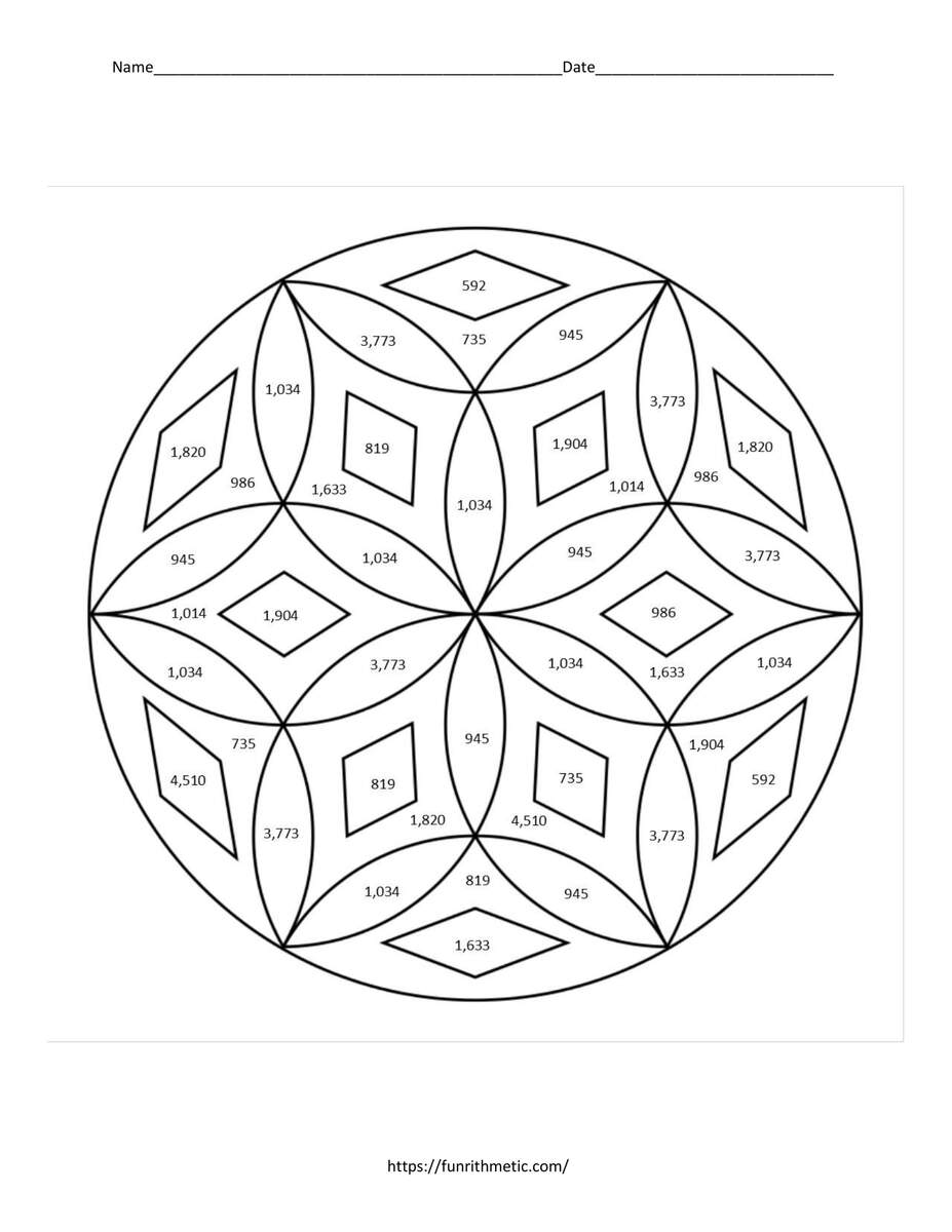 2 Digit Multiplication Color By Number Classful 2 Digit Multiplication Color By Number Classful