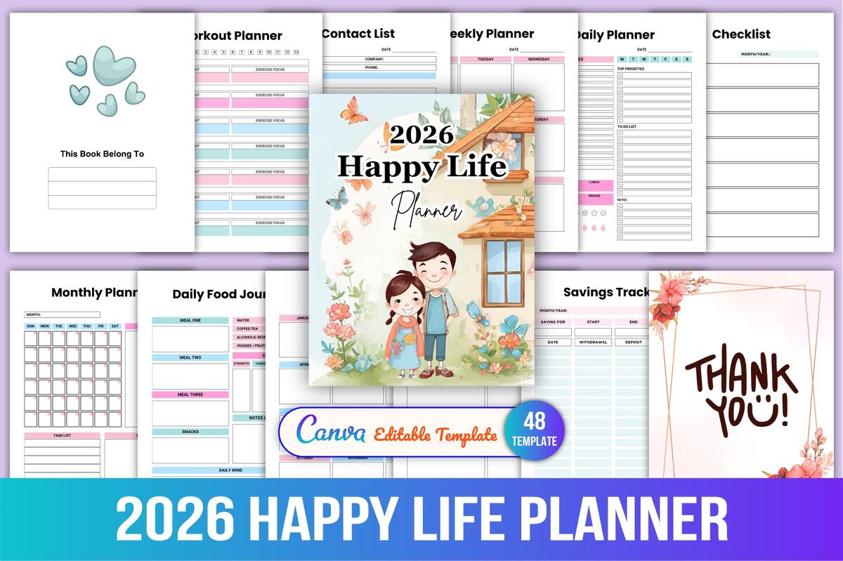 2026 Happy Life Planner
