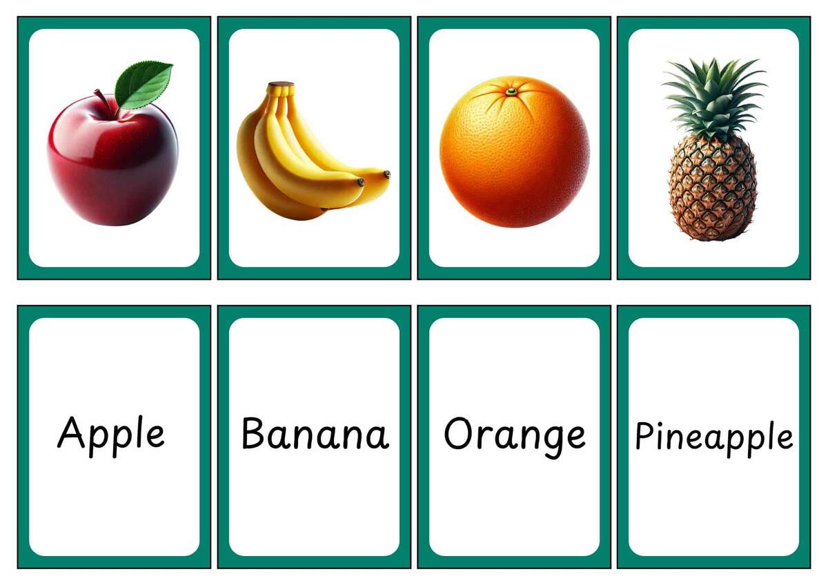 24 Fruit Flashcards Free To Print Teach Prints 24 Fruit Flashcards Free To Print Teach Prints