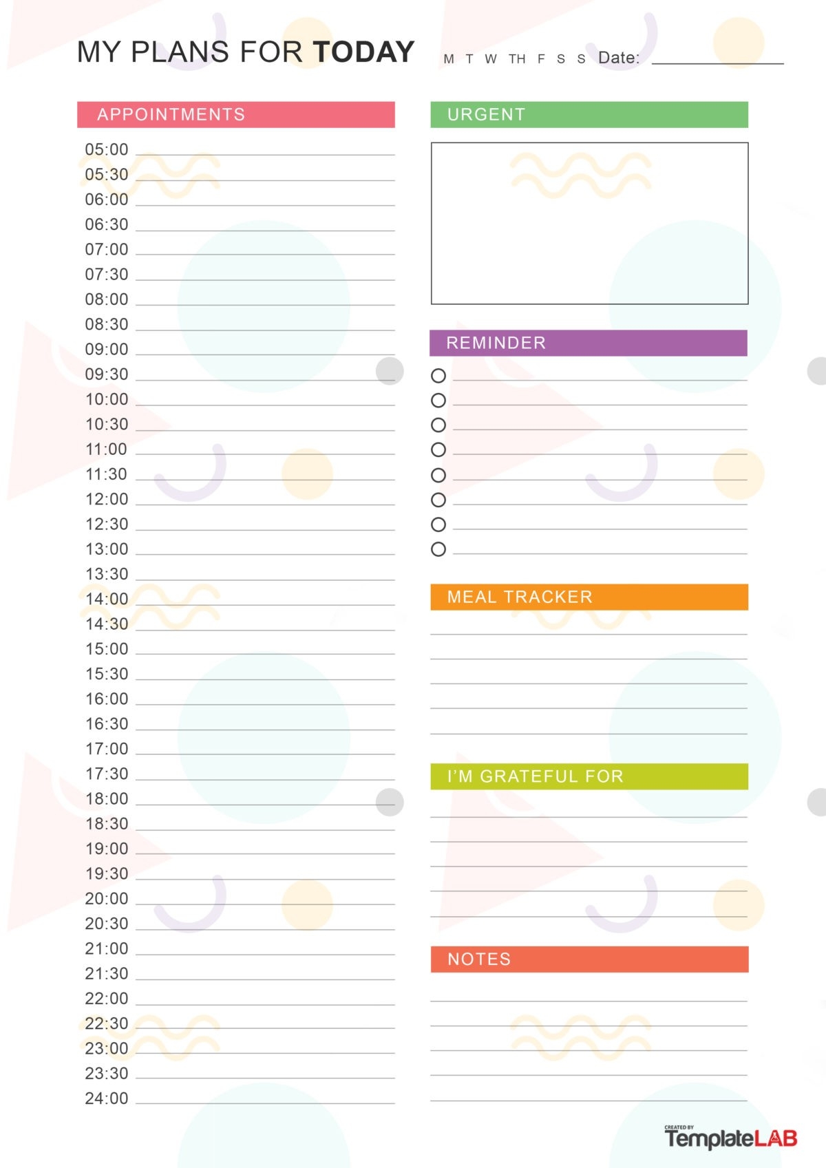 25 Printable Daily Planner Templates FREE In Word Excel PDF