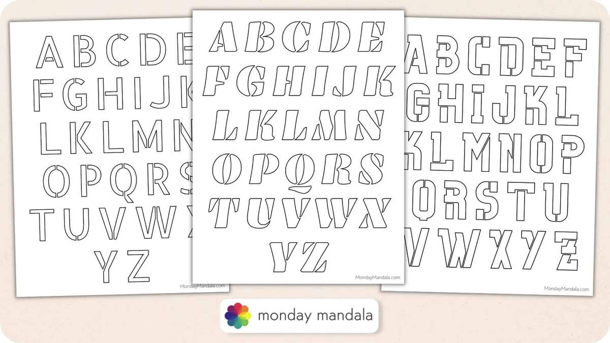 250 Letter Number Stencils Free PDF Printables 250 Letter Number Stencils Free PDF Printables