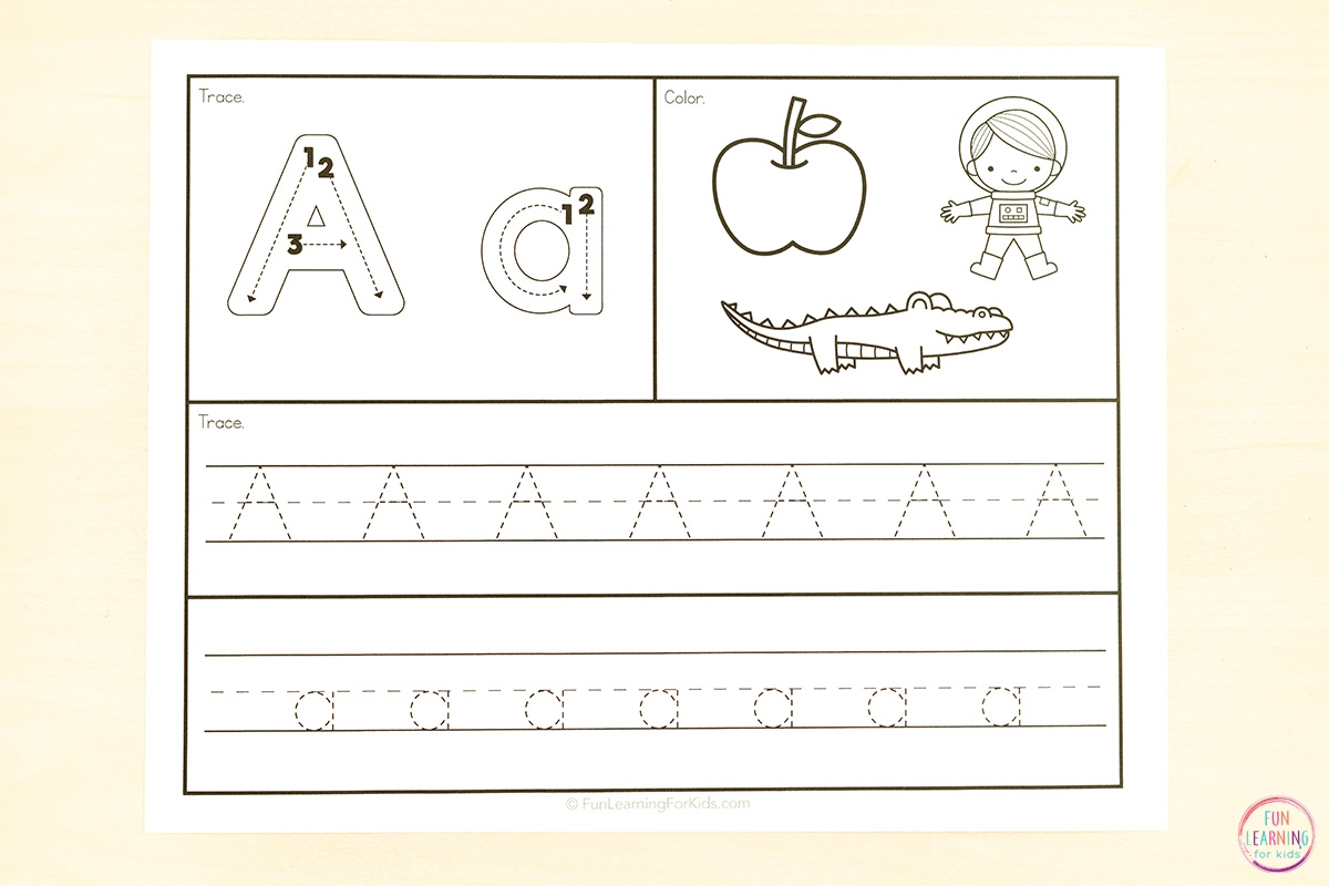 26 Alphabet Beginning Sounds Letter Tracing Worksheets English For Kids Step By Step Letter Tracing Worksheets Letters K T