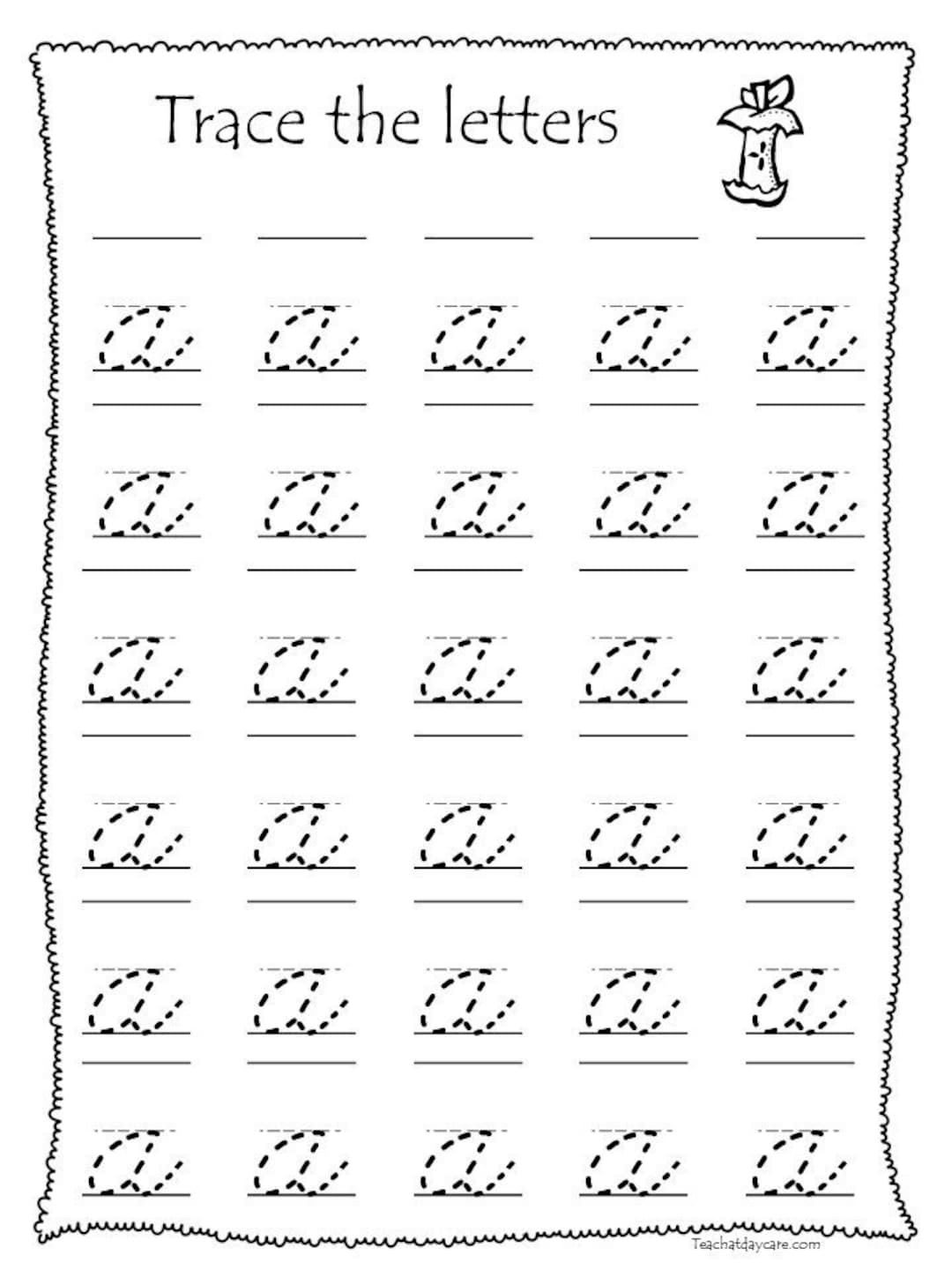 Learn Flowing Lowercase Cursive With Fun Tracing Sheets