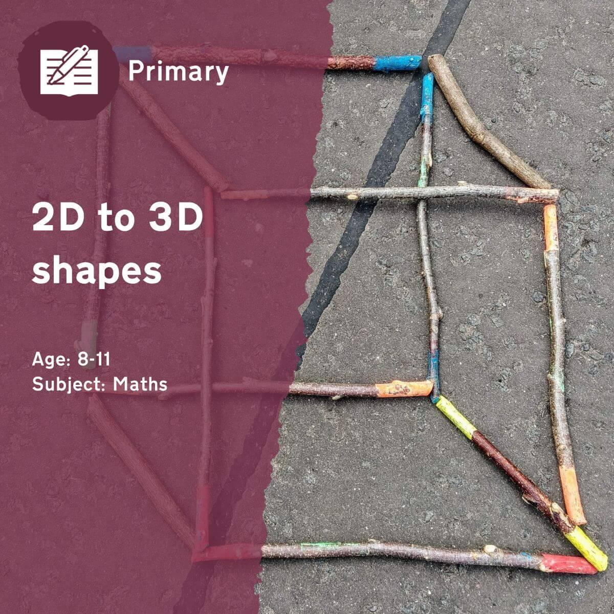 2D To 3D Shapes Outdoor Lesson Idea By Learning Through Landscapes