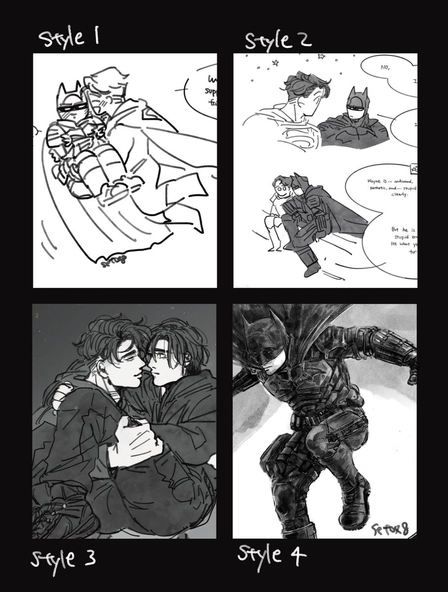 4 Styles Of My Drawing 1 Cute Little One 2 Simplified One 3 Basic Line Drawings And A Bit Of Flat Paint 4 Detailed One