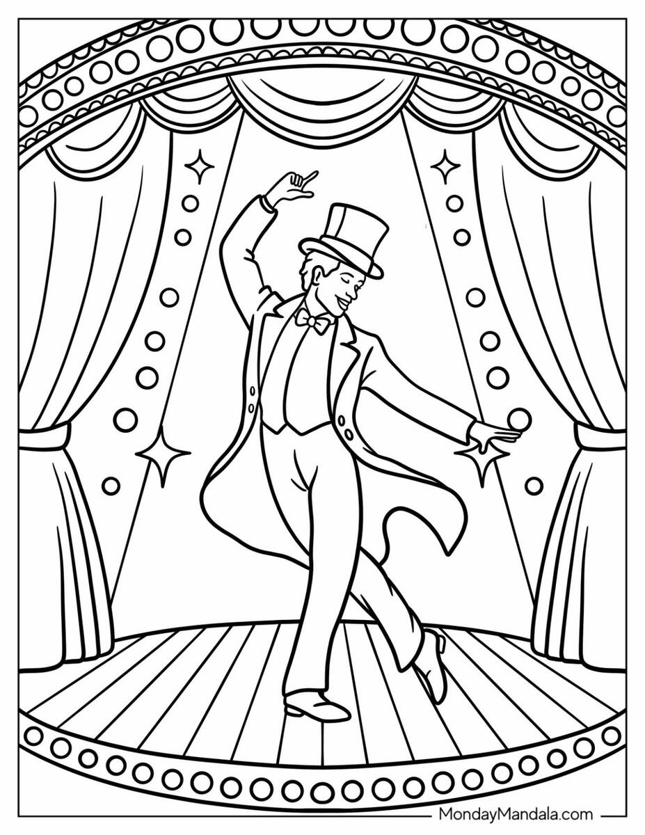 41 Dancing Coloring Pages Free PDF Printables