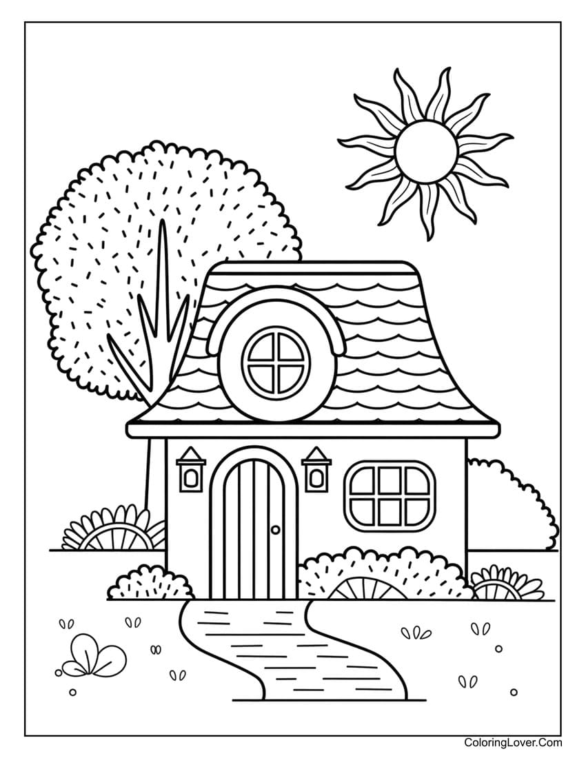 47 House Coloring Pages Free Printables For All Ages Baby Animals Coloring Pages 100 Free Printables