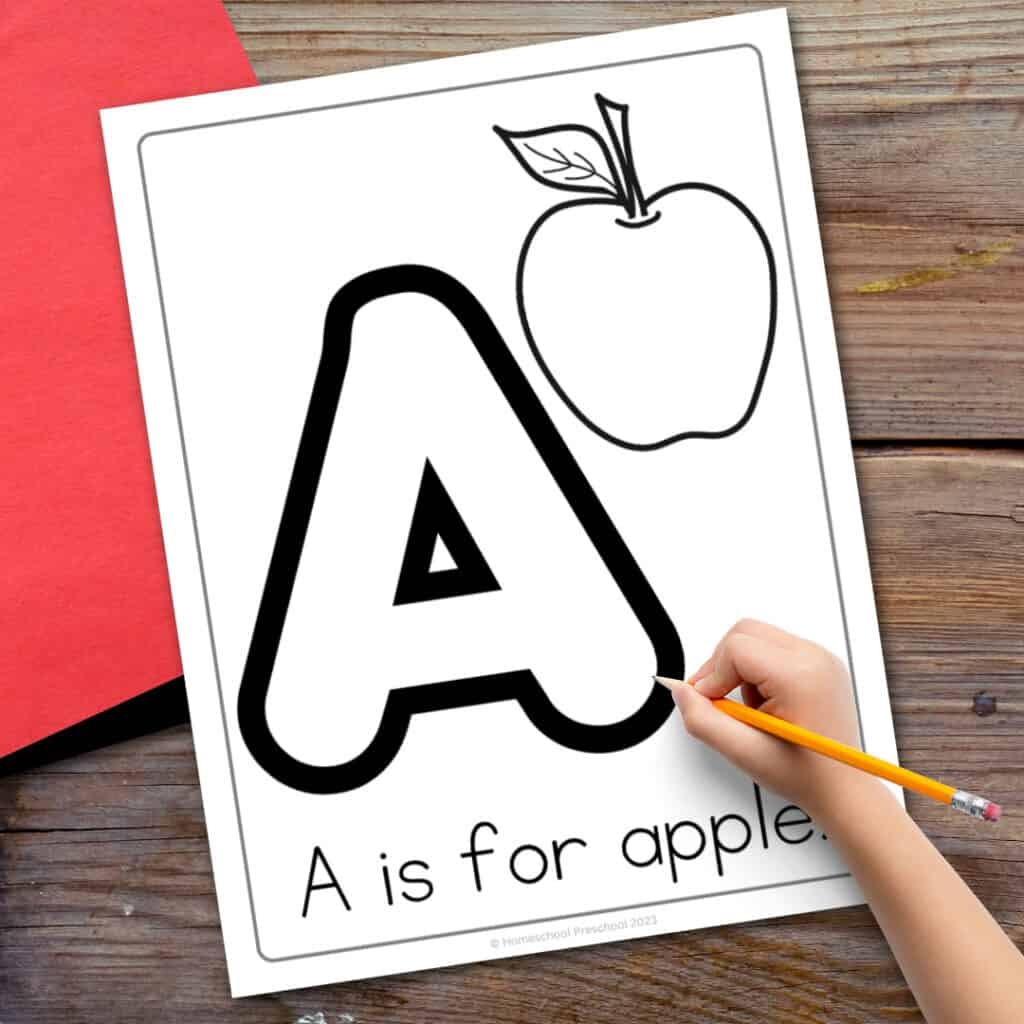 Apple Find The Letter Worksheets