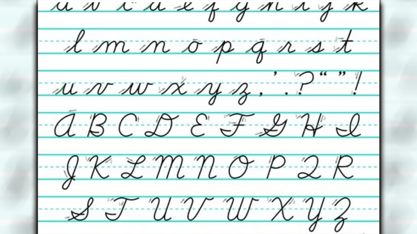 A New Jersey Bill Would Require Schoolchildren To Be Taught Cursive Handwriting FOX 2 A New Jersey Bill Would Require Schoolchildren To Be Taught Cursive Handwriting FOX 2