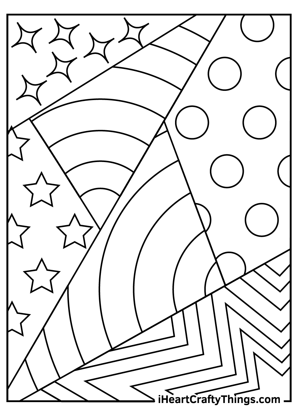 Abstract Coloring Pages 100 Free Printables 126 Abstract Coloring Pages Bold Easy Designs Digital Download Etsy