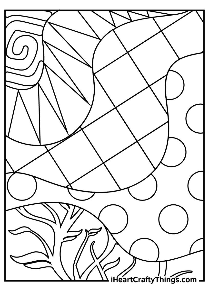 Abstract Coloring Pages 100 Free Printables Abstract Coloring Pages 100 Free Printables