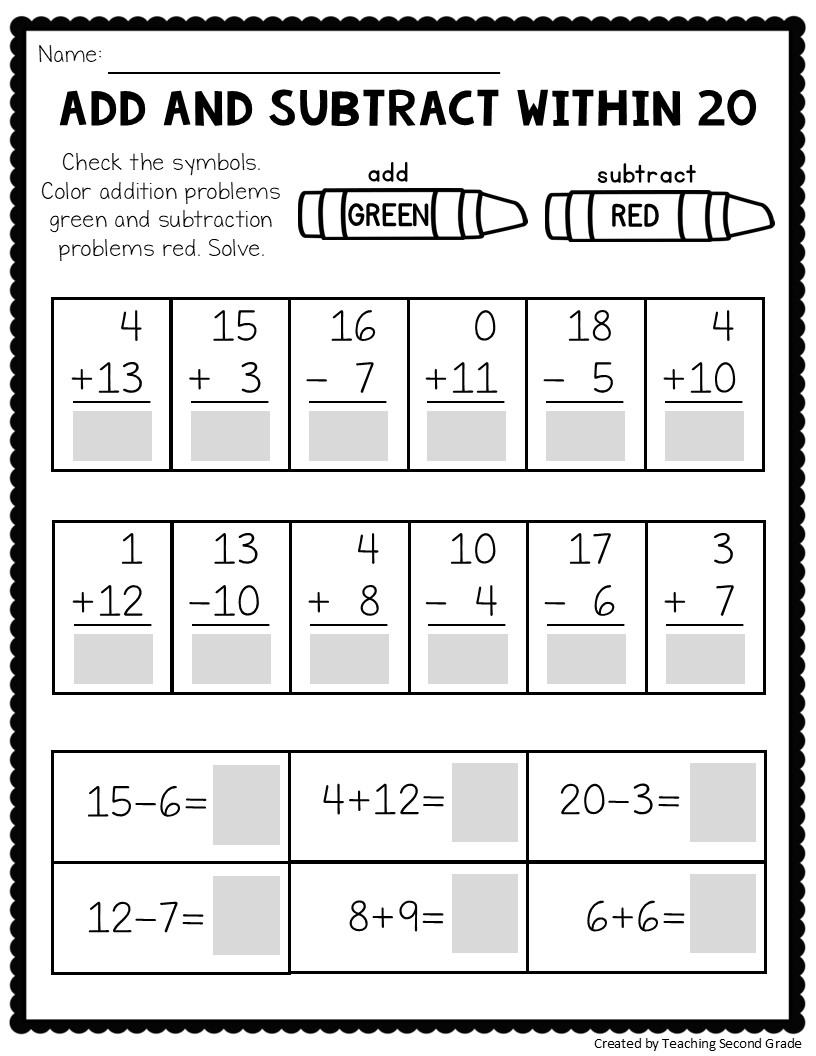 2 And 3 Digit Addition And Subtraction Worksheets BUNDLE Made By Teachers