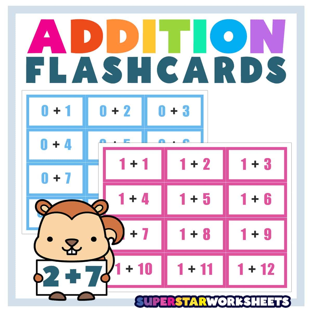 Amazon Addition Flash Cards 1st Grade 183 Math Flash Cards For Kids Ages 4 8 1st 2nd 3rd Grade Math Flash Cards 2nd Grade Learn Math For Kids