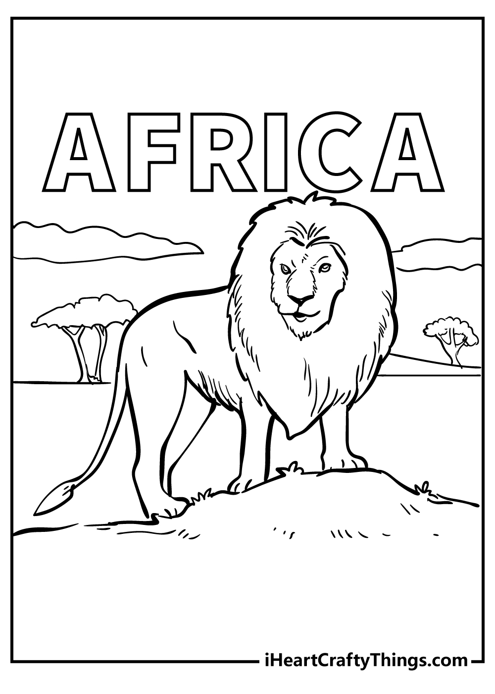 Africa Coloring Pages 100 Free Printables