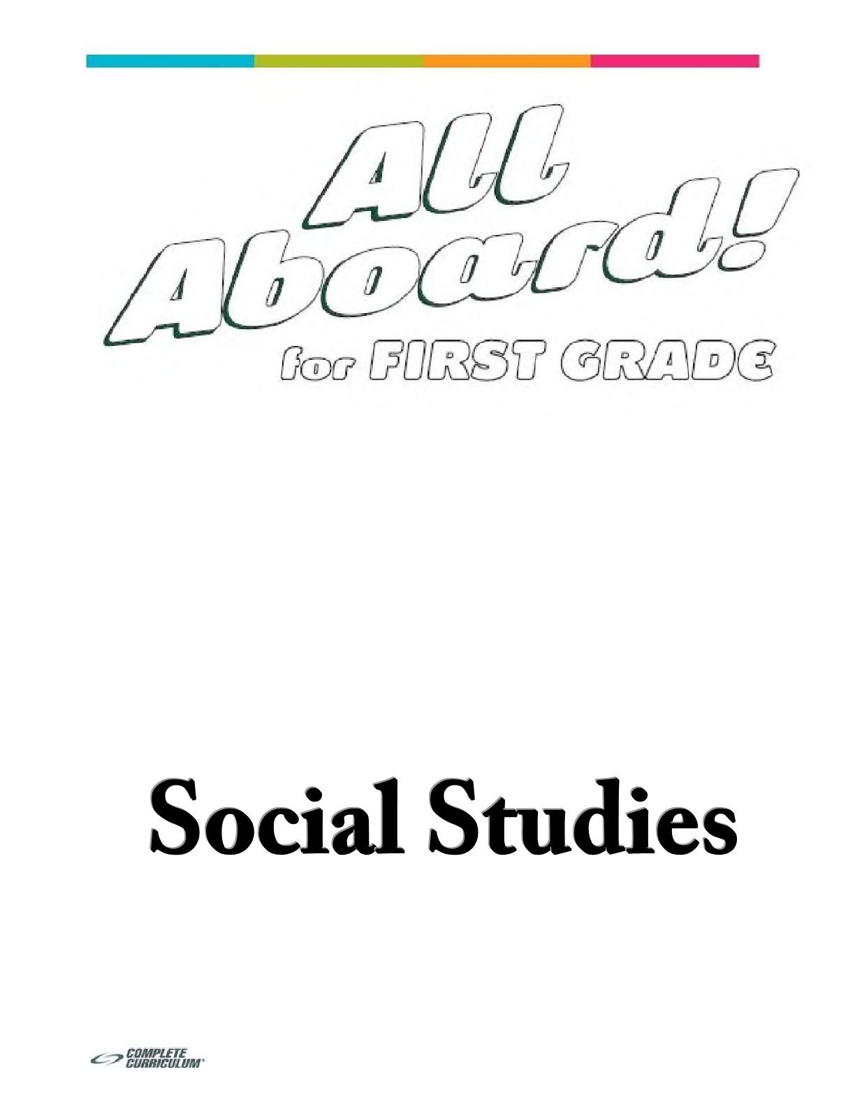 All Aboard For First Grade Social Studies Student Edition