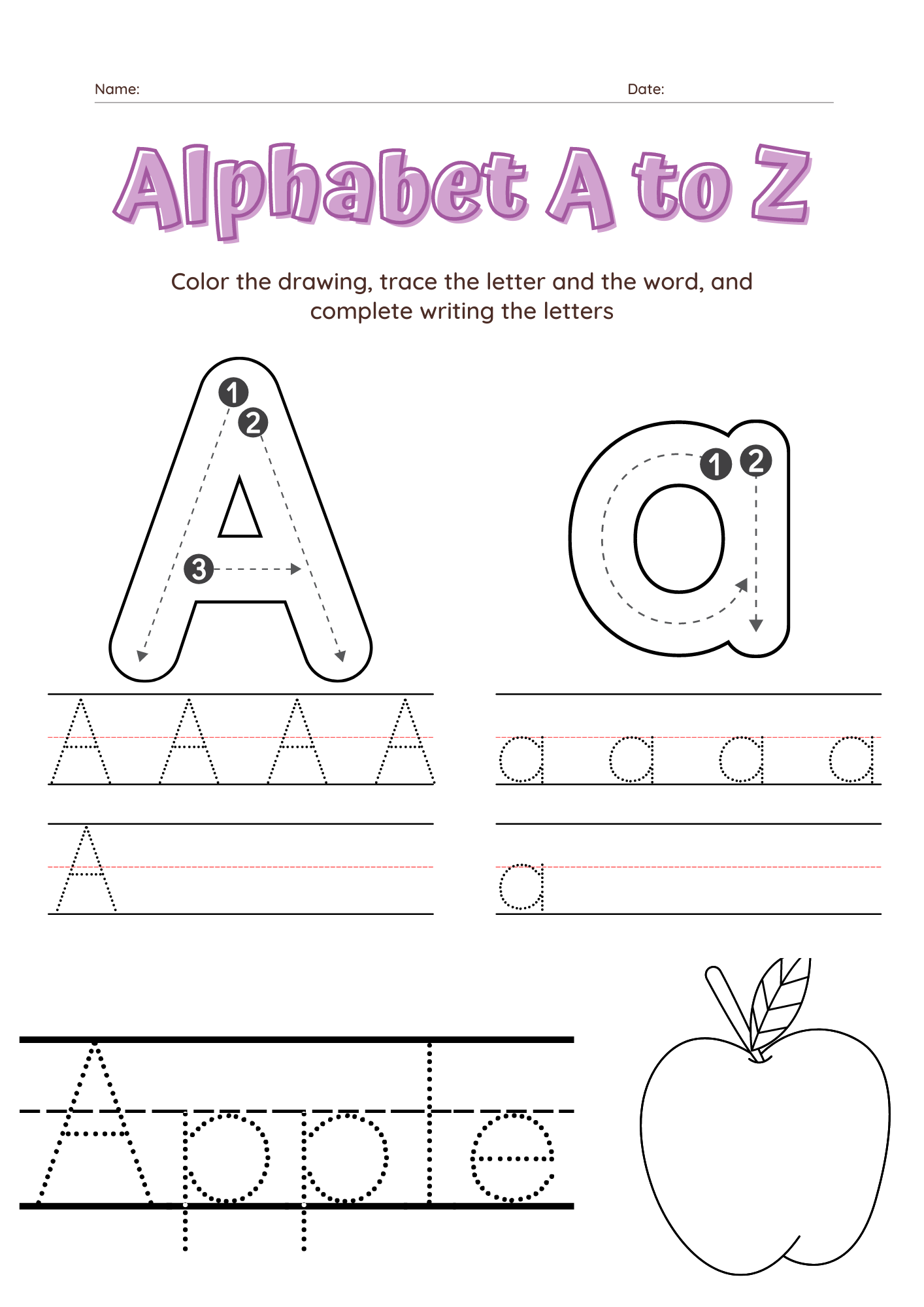 Letter Tracing Worksheets Superstar Worksheets