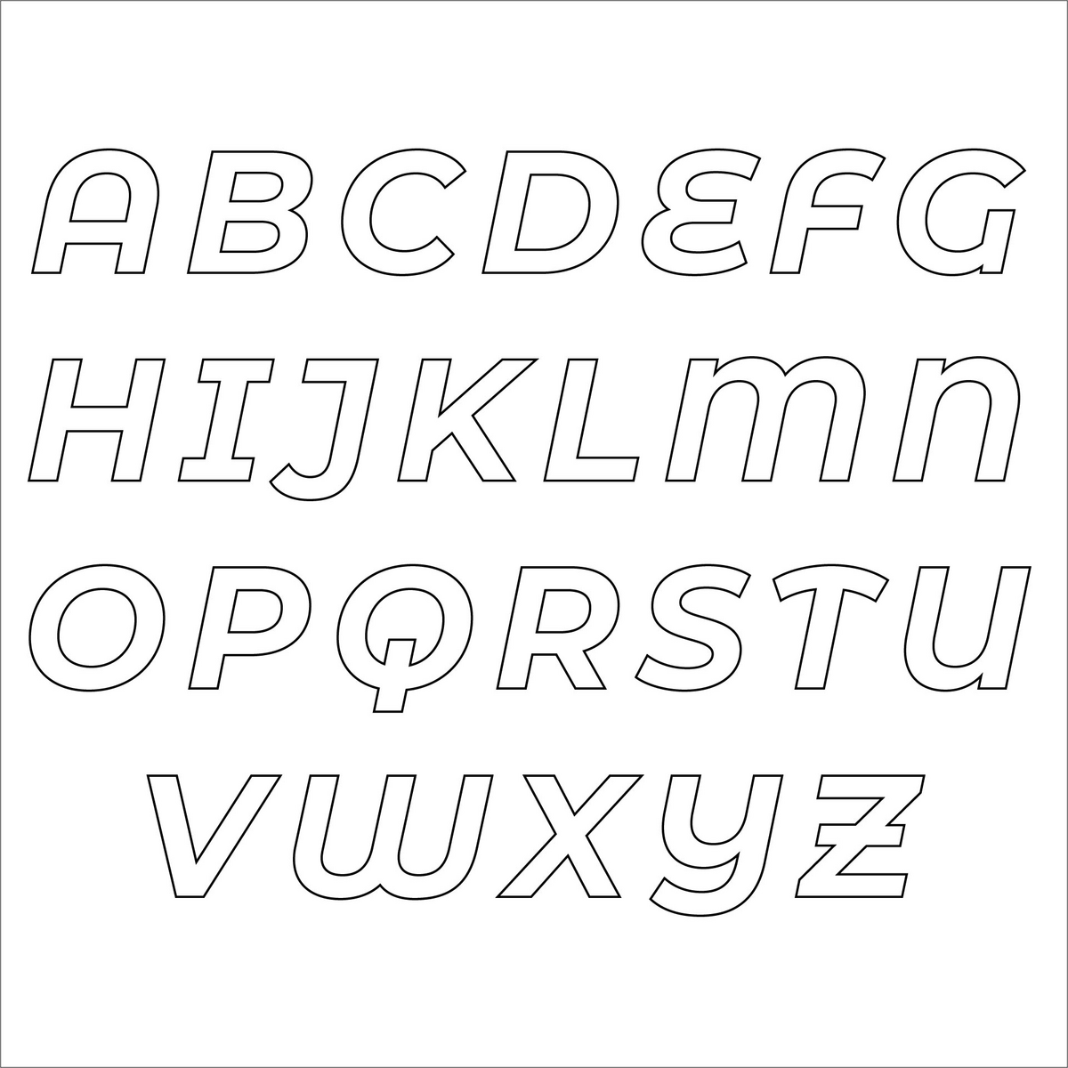Alphabet Stencil Letters Template 13 Free PDF Printables Printablee Alphabet Stencil Letters Template 13 Free PDF Printables Printablee