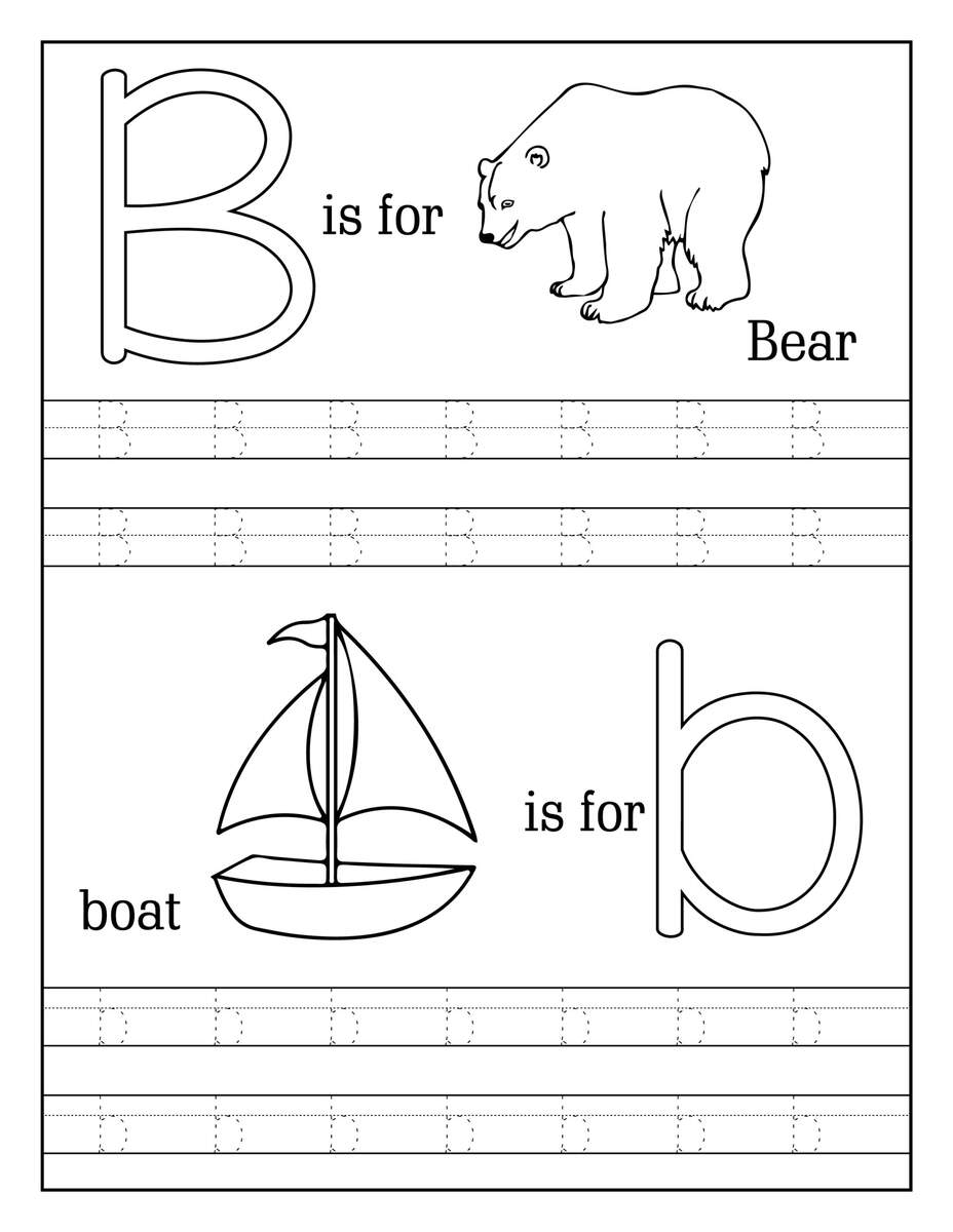 Alphabet Tracing Coloring Book Made By Teachers
