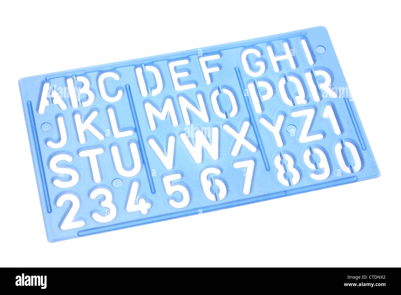 Alphabet Tracing Letters Cut Out Stock Images Pictures Alamy