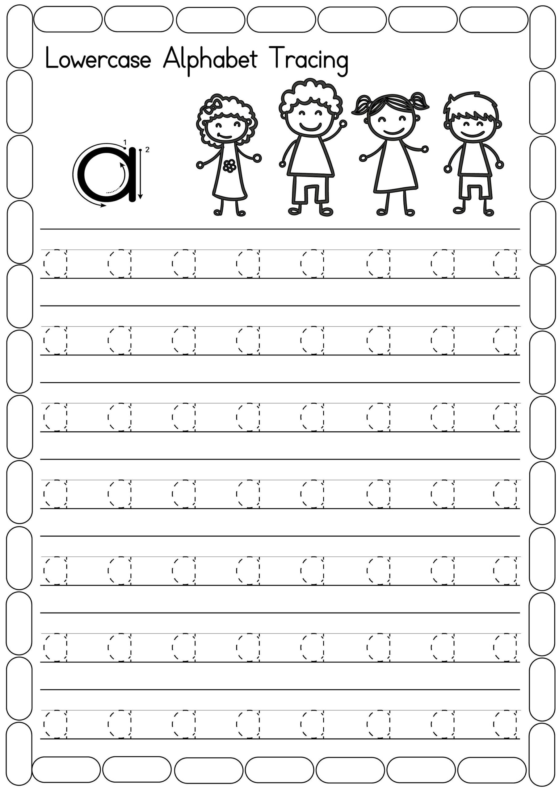 300 Free Letter Tracing Worksheets By Gold Star Fun Vibrant Designs