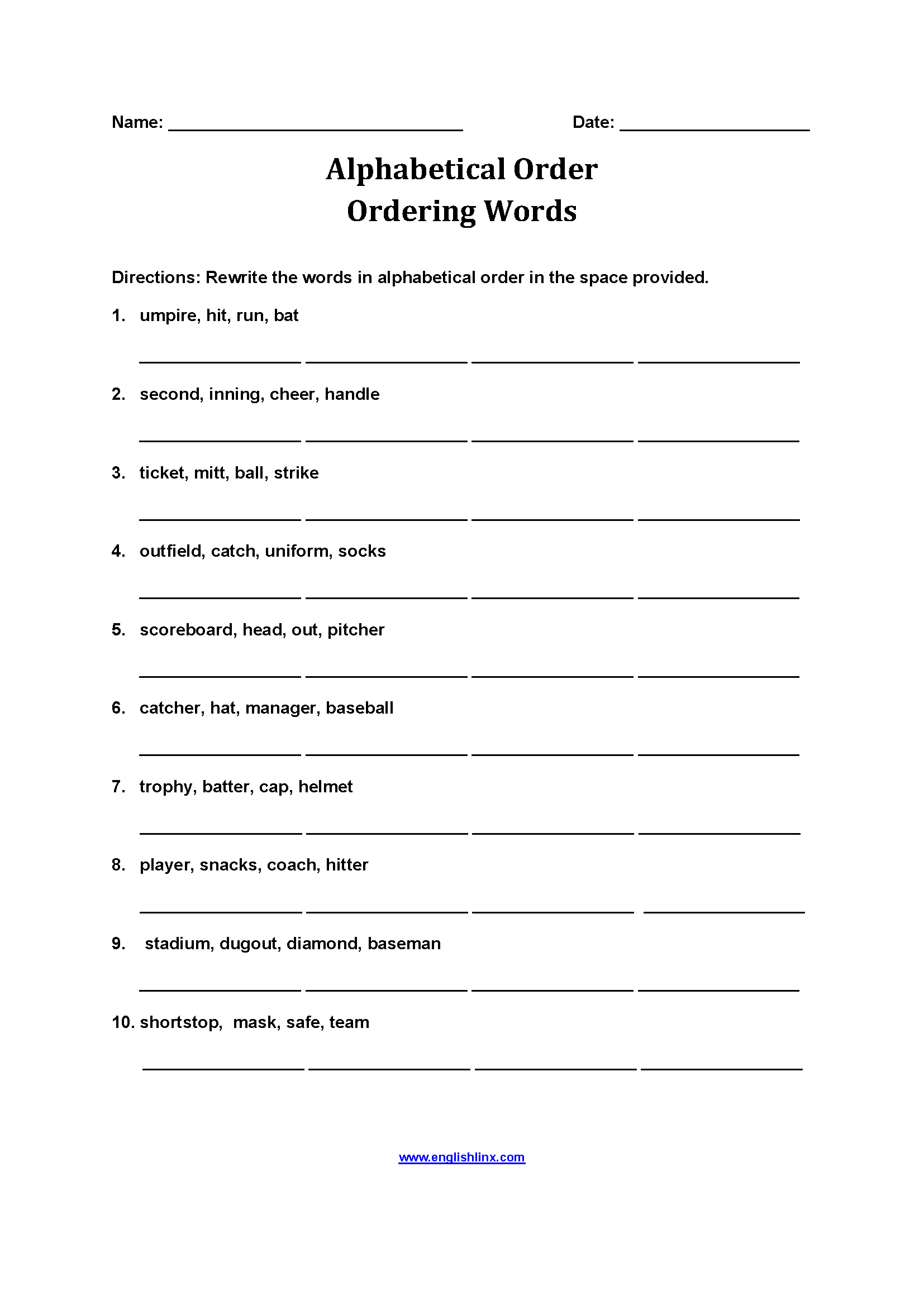 Alphabet Worksheets Alphabetical Order Worksheets Alphabet Worksheets Alphabetical Order Worksheets