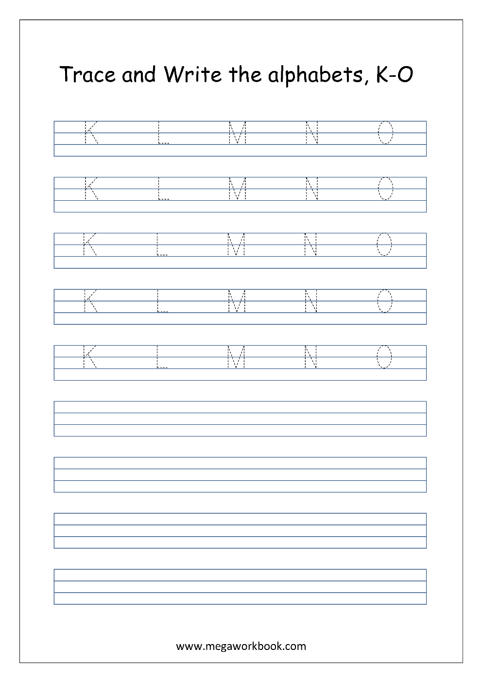 Alphabet Worksheets Preschool Alphabet Worksheets Capital Letters Uppercase MegaWorkbook