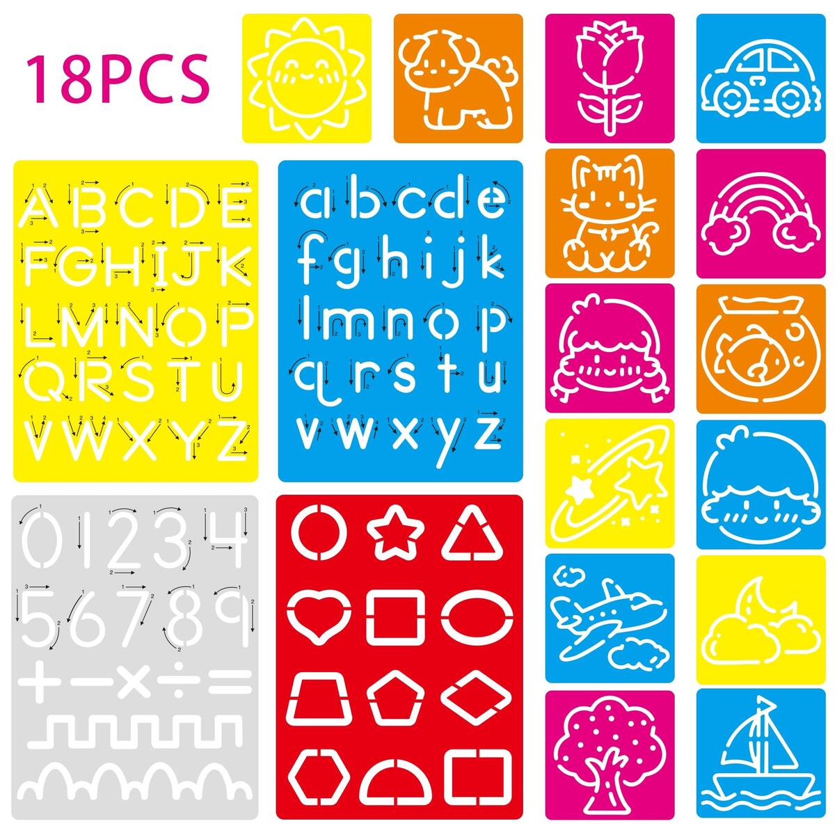 Alphabet Tracing Letters Cut Out Stock Images Pictures Alamy