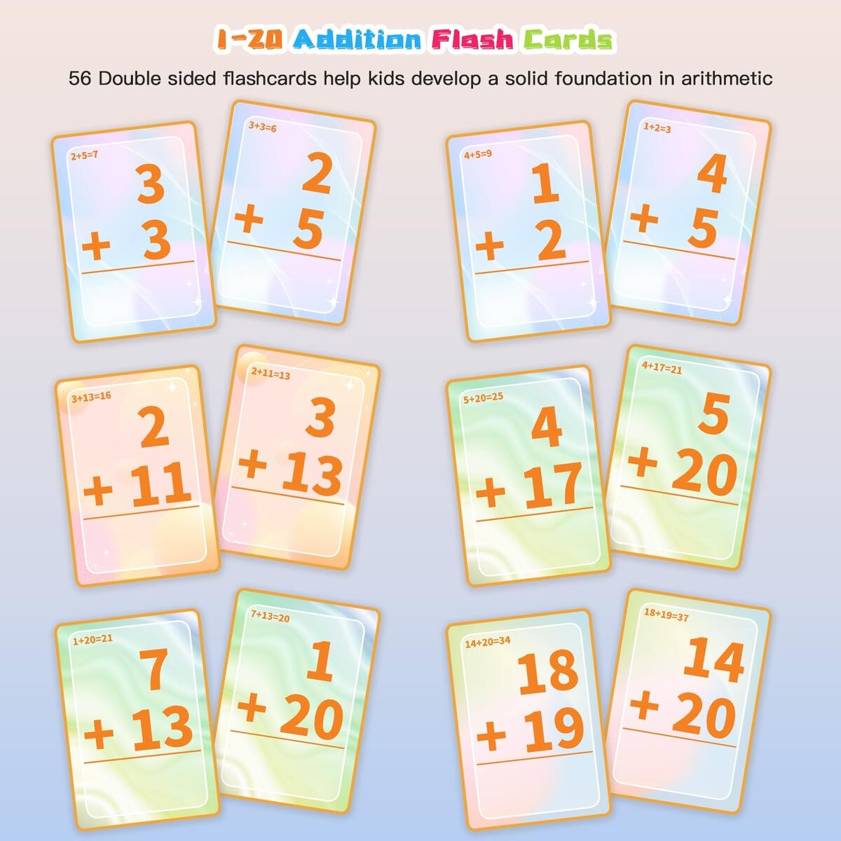 Amazon Alened Addition Flash Cards Math Facts Flashcards 1 20 Manipulatives Games For Kindergarten 1st 2nd 3rd 4th 5th 6th Grade Kids Ages 4 12 Toys Games Amazon Alened Addition Flash Cards Math Facts Flashcards 1 20 Manipulatives Games For Kindergarten 1st 2nd 3rd 4th 5th 6th Grade Kids Ages 4 12 Toys Games