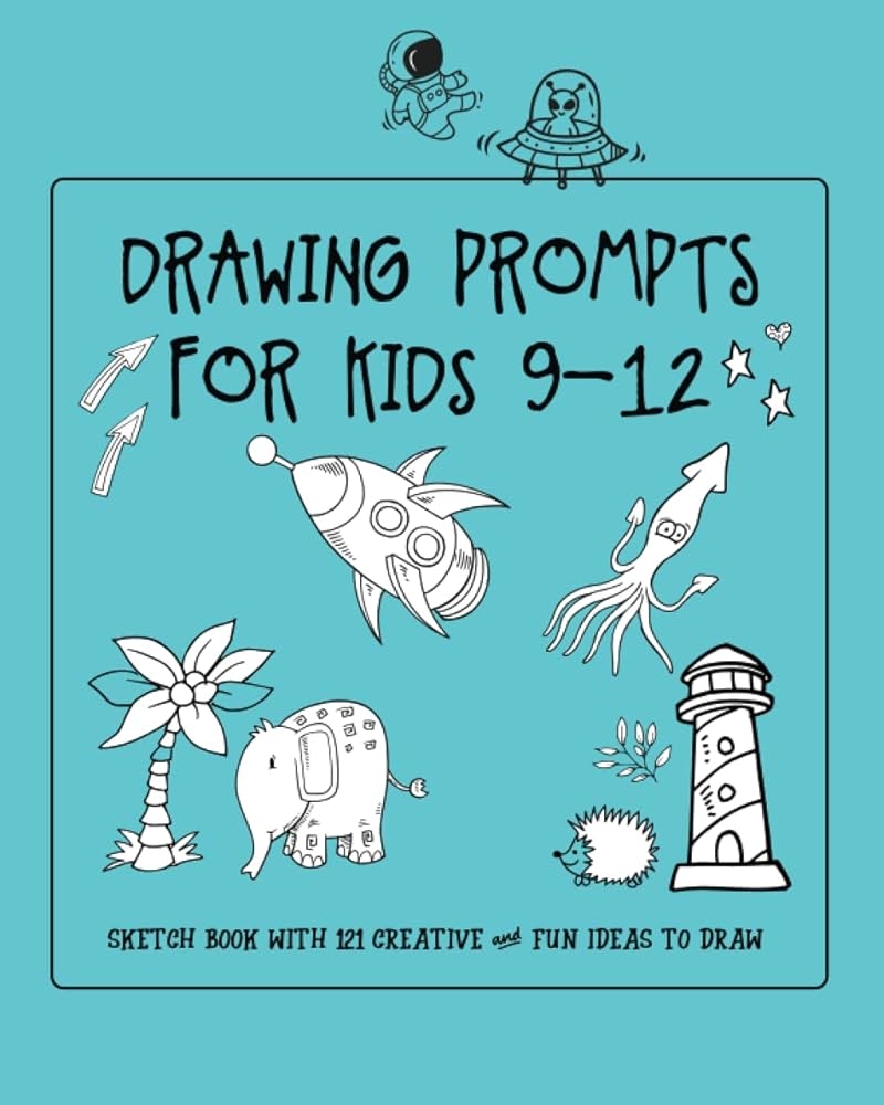 Amazon Drawing Prompts For Kids 9 12 Sketch And Doodle Book With 121 Fun And Creative Ideas To Draw Purple Turnip