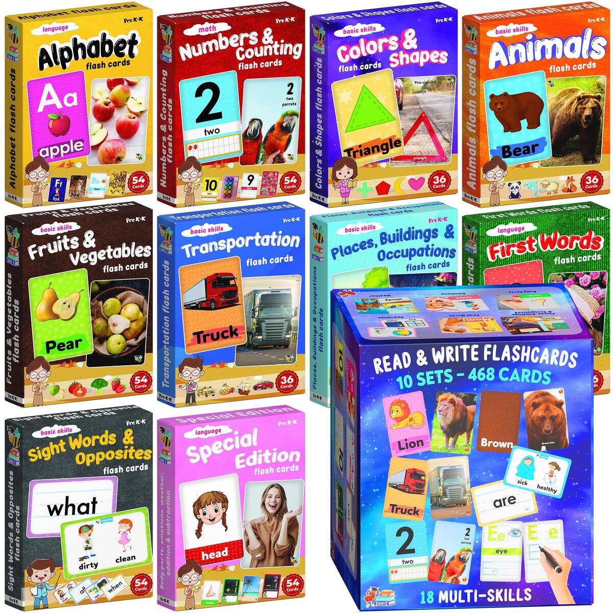 Trend Alphabet Flash Cards Educational 1 EachTEP53012 TEP 53012 Office Supply Hut
