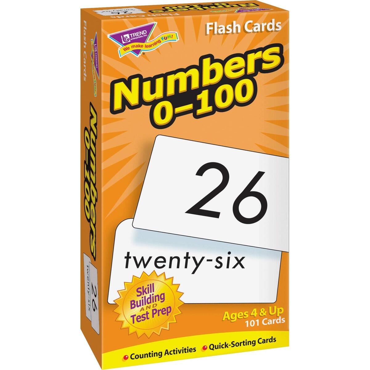 Amazon Trend Enterprises Numbers 0 100 Skill Drill Flash Cards Numerals And Number Words Exciting Way For Everyone To Learn Great For Skill Building And Test Prep 101 Cards Included Ages 4 And Amazon Trend Enterprises Numbers 0 100 Skill Drill Flash Cards Numerals And Number Words Exciting Way For Everyone To Learn Great For Skill Building And Test Prep 101 Cards Included Ages 4 And