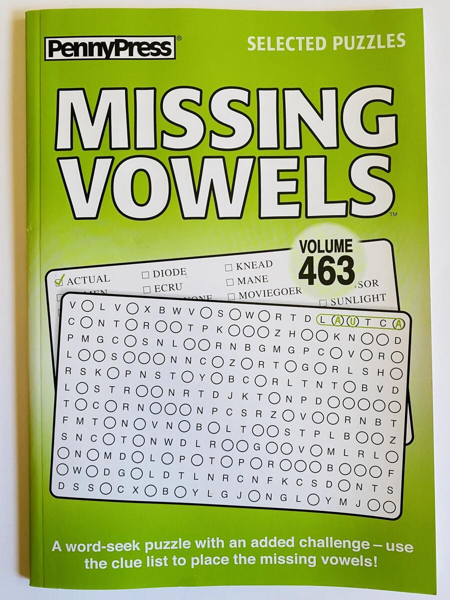 Amazon Volume Numbers 462 And 463 Of Penny Press Missing Vowels Word Search Seek Circle Find Books Selected Puzzles Everything Else