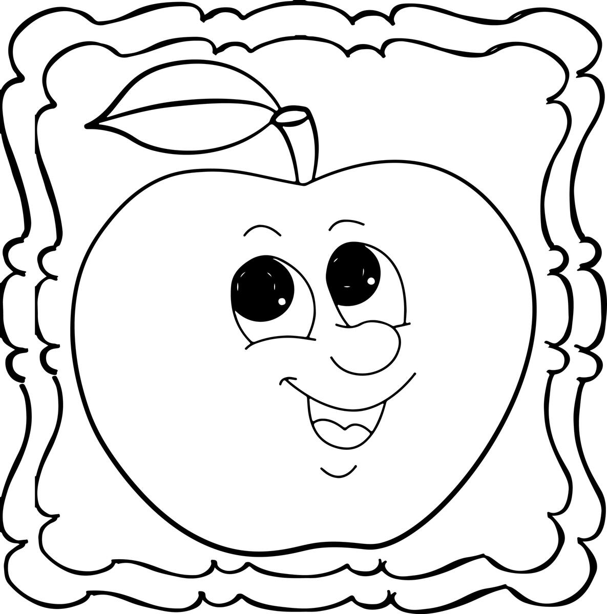 Apple Coloring Book Easy And Fun Apples Colouring Book For Kids Made By Teachers