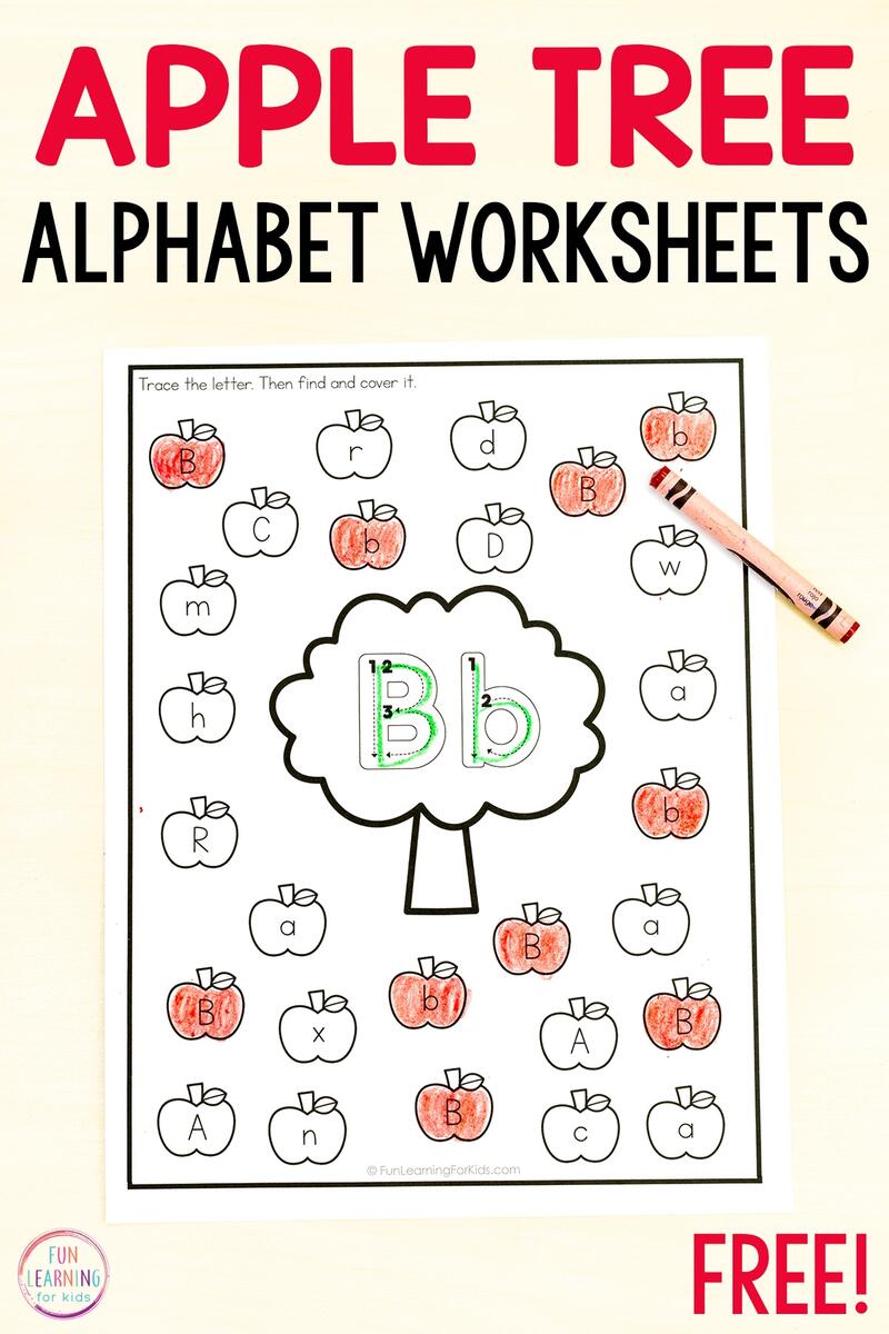 Apple Find The Letter Worksheets Apple Find The Letter Worksheets