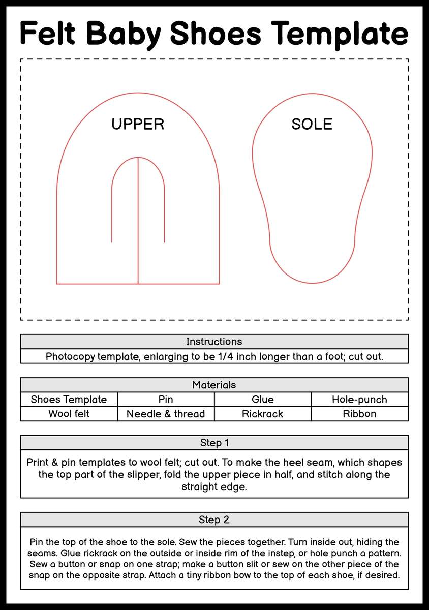 Baby Bootie Patterns 12 Free PDF Printables Printablee