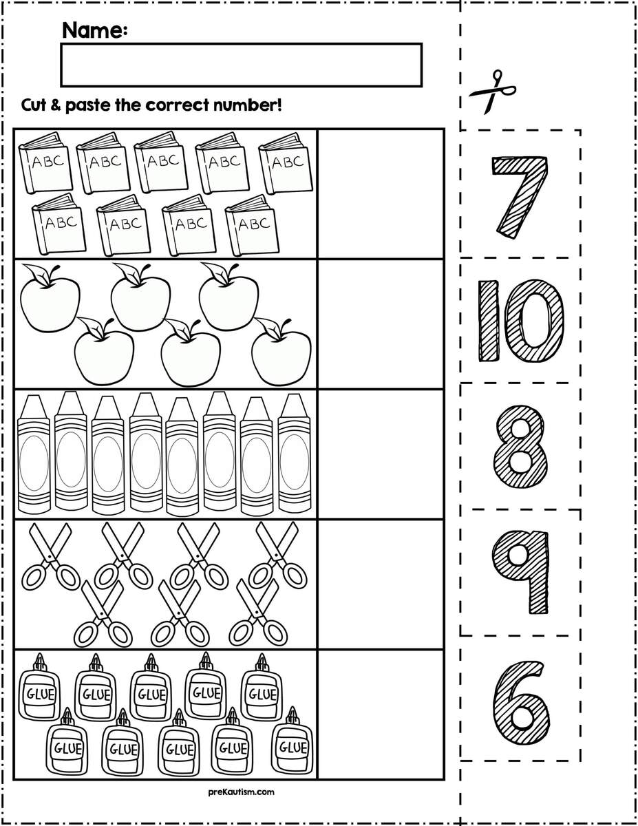 Cut And Paste Worksheets Printable Activities For Kids Free Printables Lettering SVG Files Tools Apps