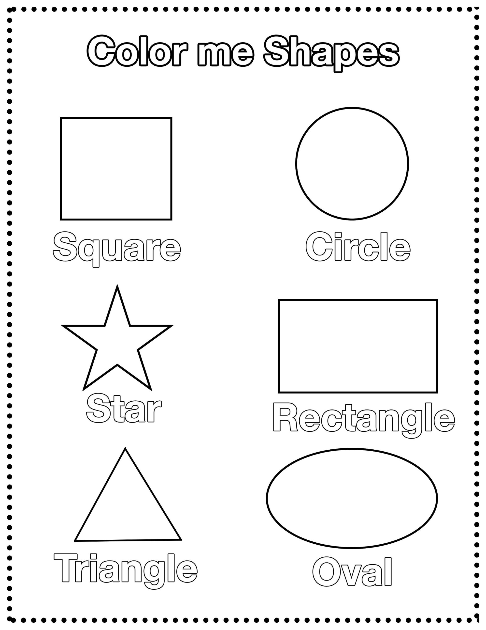 Basic Shape Kids Coloring Page Etsy Coloring Shapes Hi Res Stock Photography And Images Alamy