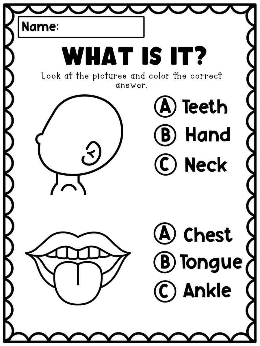 Body Parts Worksheets For Kids Made By Teachers Customize 81 Body Parts Worksheets Templates Online Canva