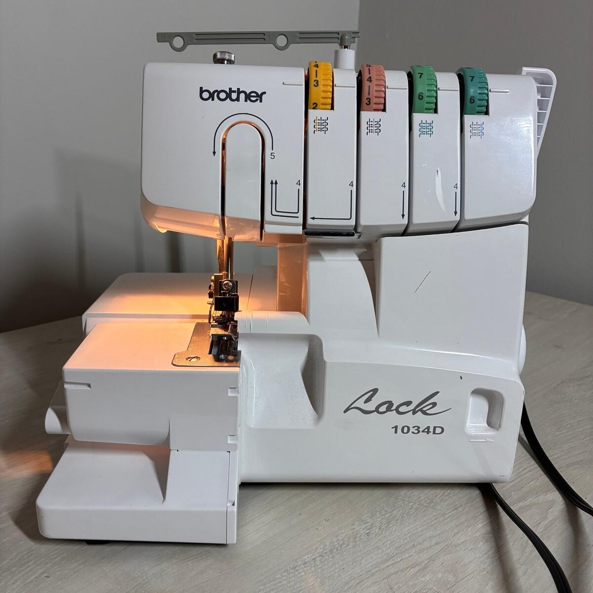 Brother 1034D Serger Thread Overlock Sewing Machine White WORKING AS IS Parts Brother 2340CV Cover Stitch Serger Machine Operating Users Guide Owners Instruction Manual Book How To Sew Use Thread Stitches Techniques Etsy