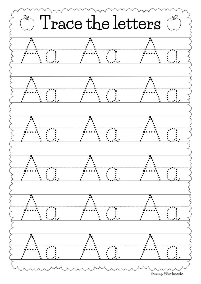 Buy Alphabet Tracing Worksheets ABC Practice Preschool Resources Printable Online In India Etsy