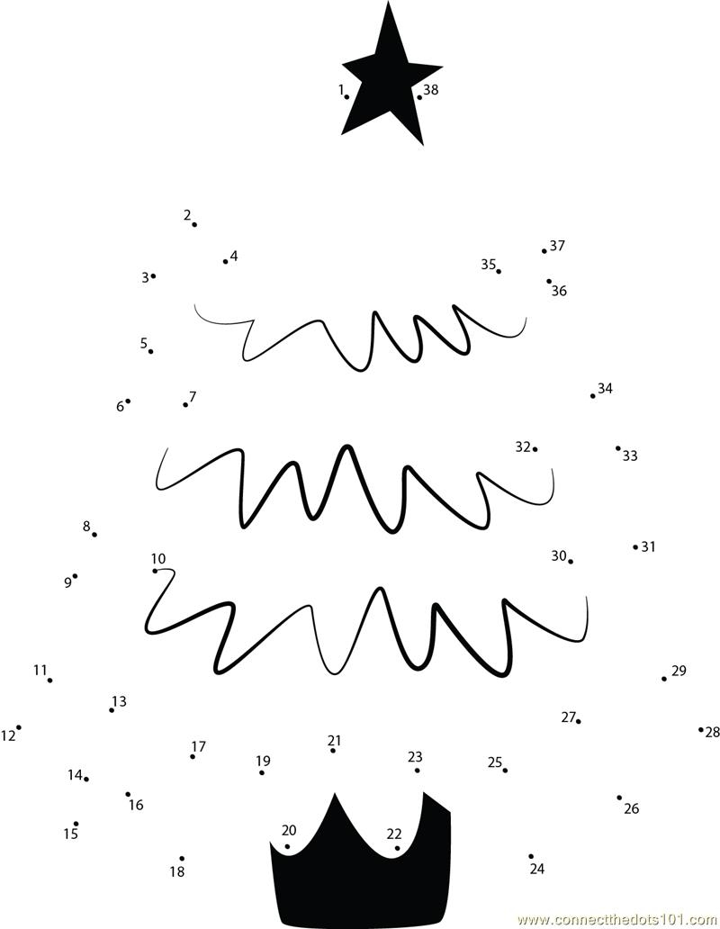 Christmas Tree Dot To Dot Printable Worksheet Connect The Dots Christmas Tree Dot To Dot Printable Worksheet Connect The Dots