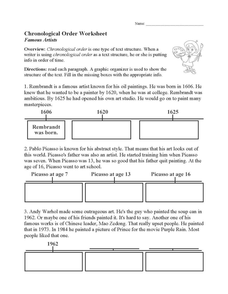 Characterizations Worksheet 2 Reading Activity